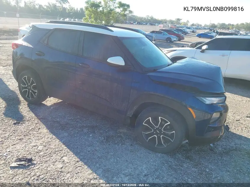 2022 Chevrolet Trailblazer Fwd Activ VIN KL79MVSL0NB099816 фото 2