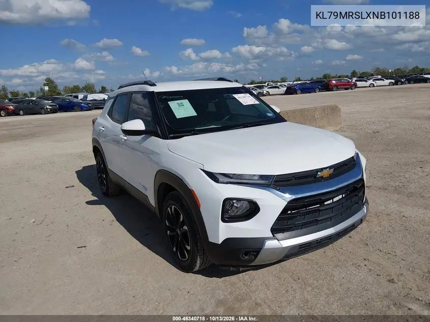 KL79MRSLXNB101188 — 2022 Chevrolet TrailBlazer, фото 2 с аукциона IAAI, Задняя часть