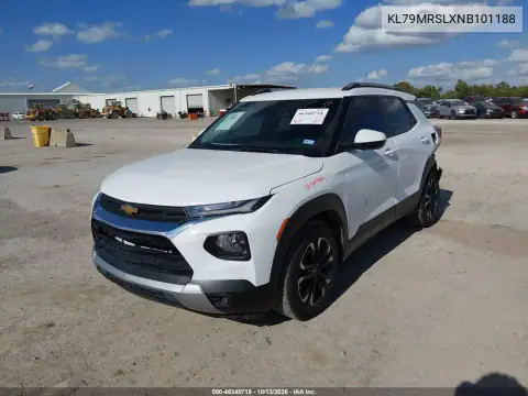 KL79MRSLXNB101188 — 2022 Chevrolet TrailBlazer, фото 3 с аукциона IAAI, Задняя часть