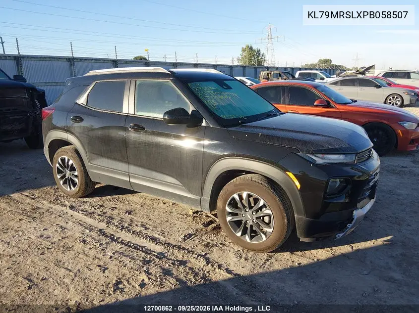 2023 Chevrolet Trailblazer Lt VIN KL79MRSLXPB058507 фото 1