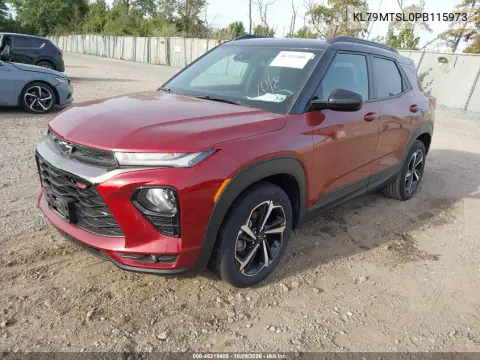 2023 Chevrolet Trailblazer Fwd Rs VIN KL79MTSL0PB115973 фото 2