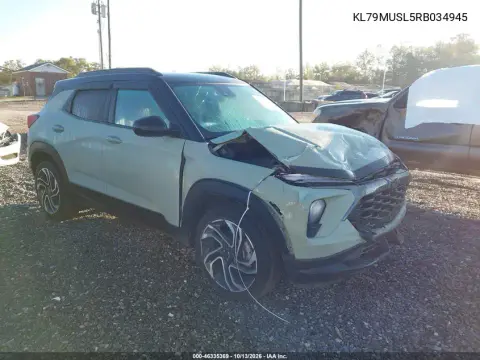 KL79MUSL5RB034945 — 2024 Chevrolet TrailBlazer, Неизвестные повреждения, фото до ремонта