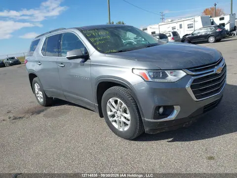 1GNEVGKW7KJ103910 — 2019 Chevrolet Traverse LT, Град (Hail), фото до ремонта