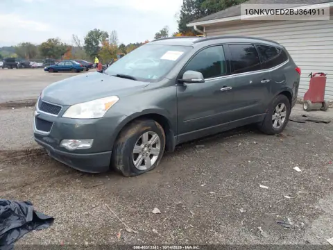 1GNKVGED2BJ364911 — 2011 Chevrolet Traverse, фото 2 с аукциона IAAI, Повреждения снизу