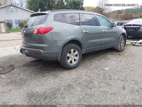 1GNKVGED2BJ364911 — 2011 Chevrolet Traverse, фото 4 с аукциона IAAI, Повреждения снизу