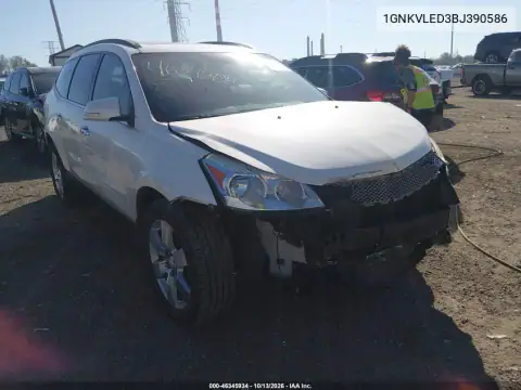1GNKVLED3BJ390586 — 2011 Chevrolet Traverse, Передняя часть, фото до ремонта