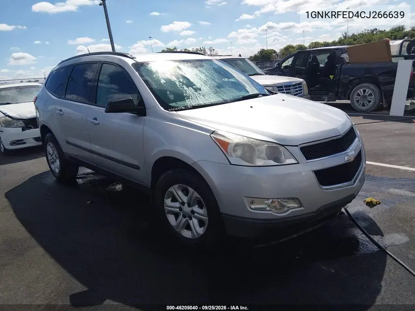 2012 Chevrolet Traverse Ls VIN 1GNKRFED4CJ266639 фото 2