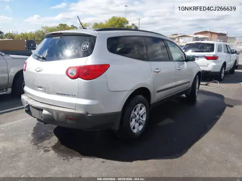 2012 Chevrolet Traverse Ls VIN 1GNKRFED4CJ266639 фото 5