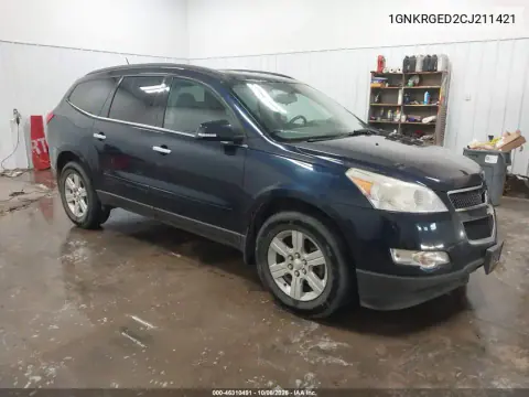 1GNKRGED2CJ211421 — 2012 Chevrolet Traverse, Передняя часть, фото до ремонта