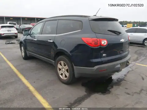 2012 Chevrolet Traverse 1Lt VIN 1GNKRGED7CJ102520 фото 3
