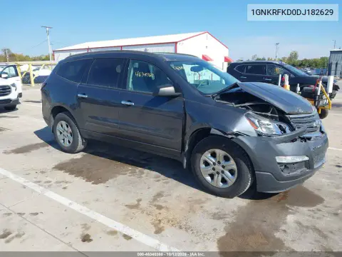 1GNKRFKD0DJ182629 — 2013 Chevrolet Traverse, Передняя часть, фото до ремонта