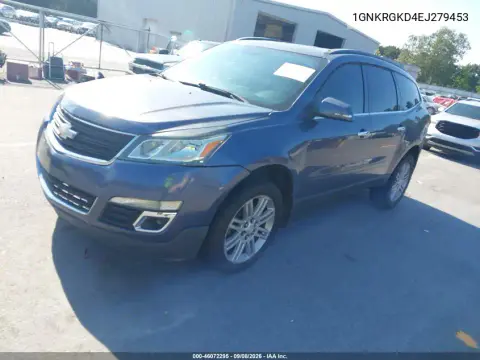 2014 Chevrolet Traverse Lt VIN 1GNKRGKD4EJ279453 фото 3