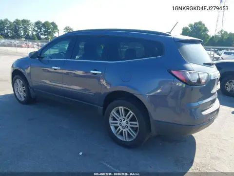 2014 Chevrolet Traverse Lt VIN 1GNKRGKD4EJ279453 фото 4