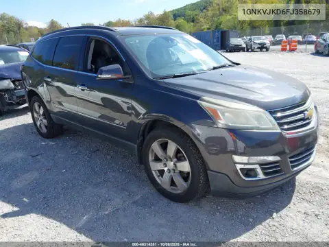 1GNKVJKD6FJ358679 — 2015 Chevrolet Traverse, Задняя часть, фото до ремонта
