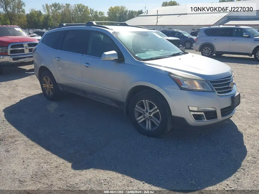 2015 Chevrolet Traverse 1Lt VIN 1GNKVGKD6FJ227030 фото 2