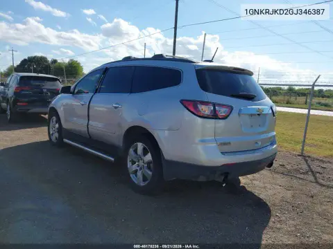 2016 Chevrolet Traverse Ltz VIN 1GNKRJKD2GJ346387 фото 4