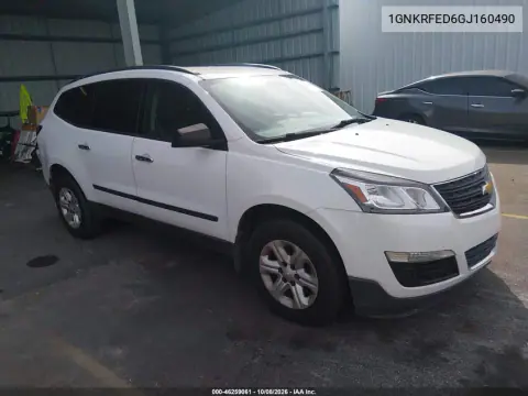 1GNKRFED6GJ160490 — 2016 Chevrolet Traverse, Передняя часть, фото до ремонта