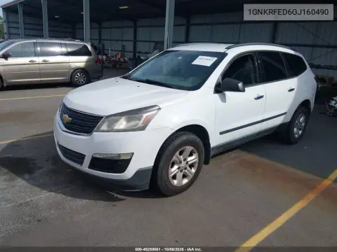 2016 Chevrolet Traverse Ls VIN 1GNKRFED6GJ160490 фото 2