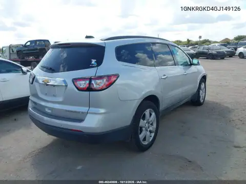 1GNKRGKD4GJ149126 — 2016 Chevrolet Traverse, Передняя часть, фото до ремонта
