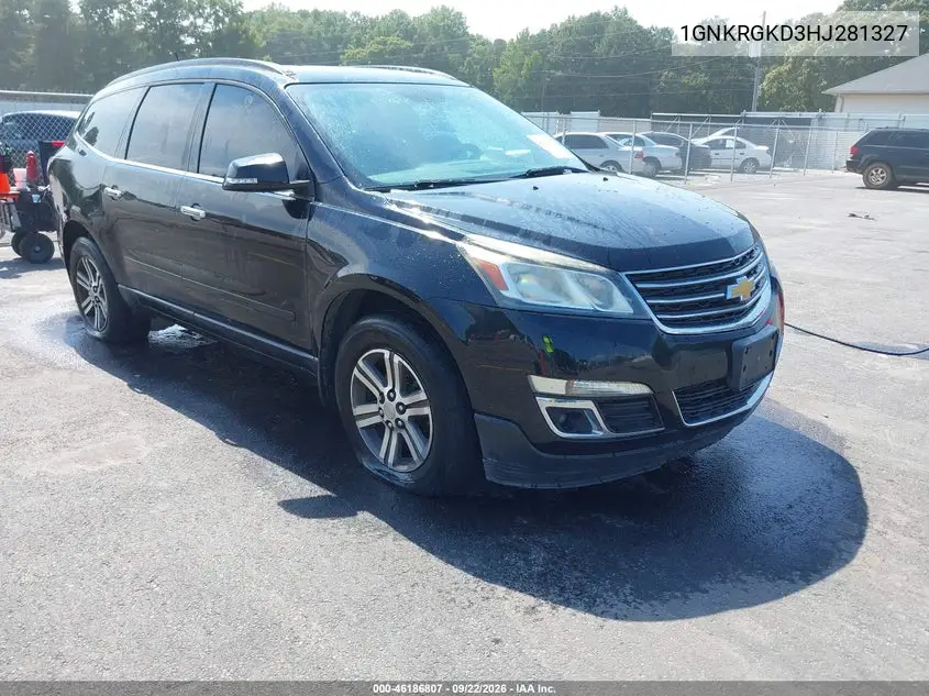 2017 Chevrolet Traverse 1Lt VIN 1GNKRGKD3HJ281327 фото 1