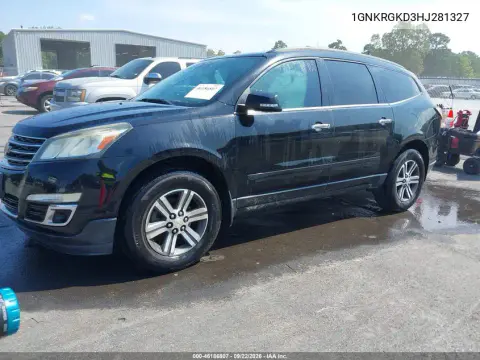 2017 Chevrolet Traverse 1Lt VIN 1GNKRGKD3HJ281327 фото 2