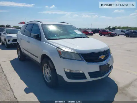 1GNKRFED0HJ263115 — 2017 Chevrolet Traverse, Передняя часть, фото до ремонта