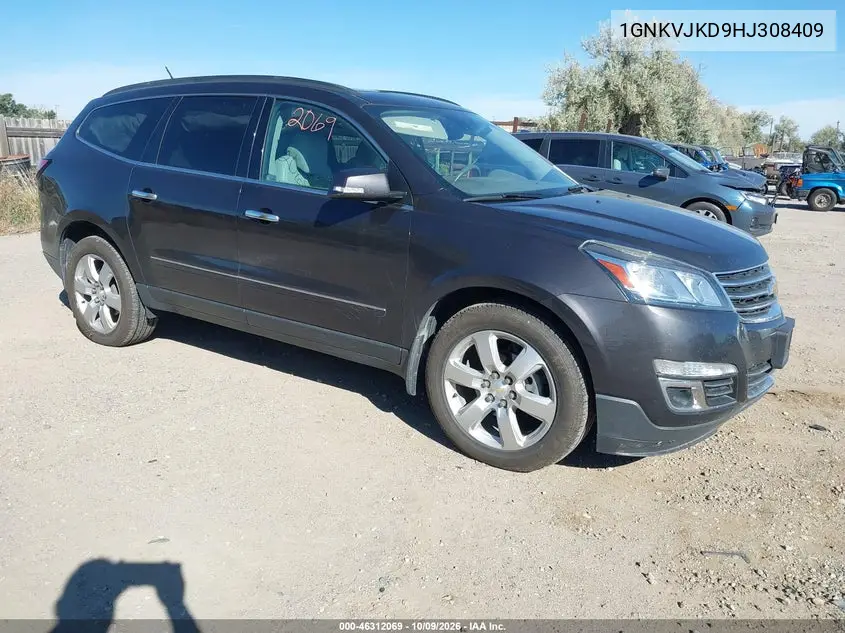 2017 Chevrolet Traverse Premier VIN 1GNKVJKD9HJ308409 фото 2