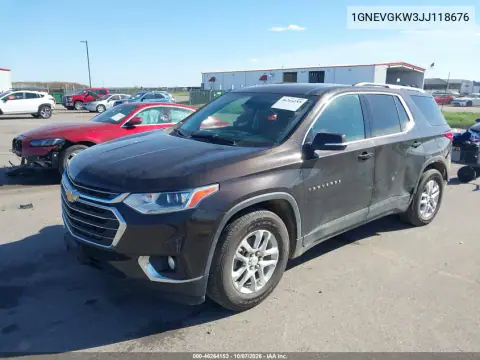 2018 Chevrolet Traverse 1Lt VIN 1GNEVGKW3JJ118676 фото 3