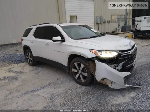 1GNERHKW6JJ104636 — 2018 Chevrolet Traverse, Передняя часть, фото до ремонта