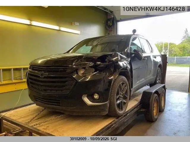 2019 Chevrolet Traverse Lt VIN 1GNEVHKW4KJ146428 фото 1