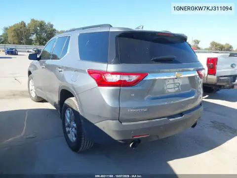 2019 Chevrolet Traverse 1Lt VIN 1GNERGKW7KJ311094 фото 3