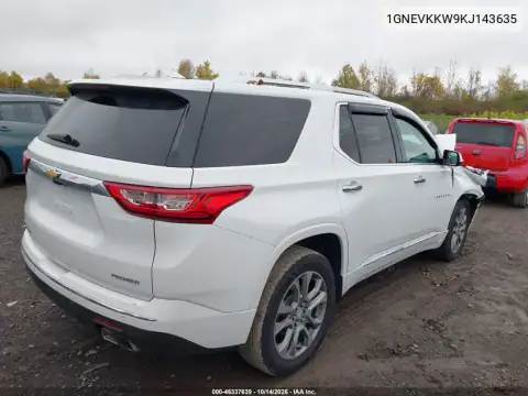 1GNEVKKW9KJ143635 — 2019 Chevrolet Traverse, фото 5 с аукциона IAAI, Передняя часть