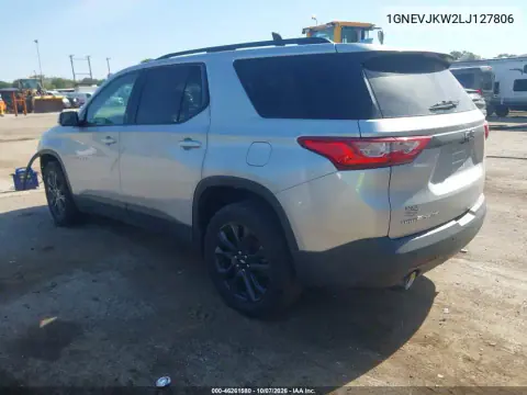 2020 Chevrolet Traverse Awd Rs VIN 1GNEVJKW2LJ127806 фото 4