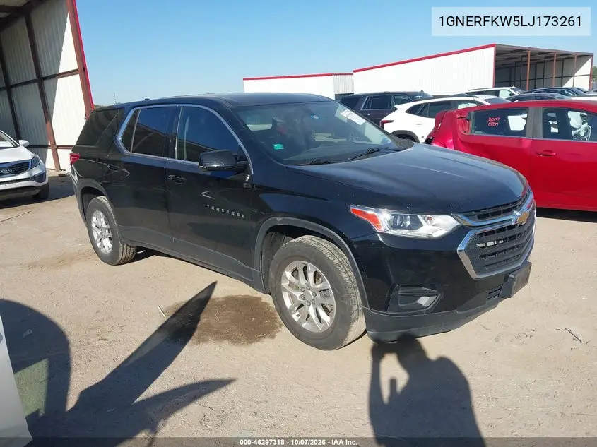 2020 Chevrolet Traverse Fwd Ls VIN 1GNERFKW5LJ173261 фото 2