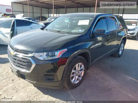 2020 Chevrolet Traverse Fwd Ls VIN 1GNERFKW5LJ173261 фото 3