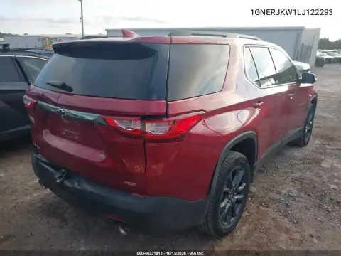 1GNERJKW1LJ122293 — 2020 Chevrolet Traverse, фото 5 с аукциона IAAI, Задняя часть