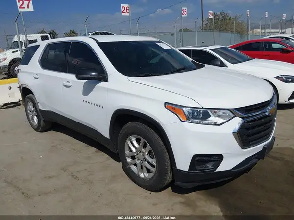 1GNERFKW7MJ236801 — 2021 Chevrolet Traverse, Задняя часть (Rear), фото до ремонта