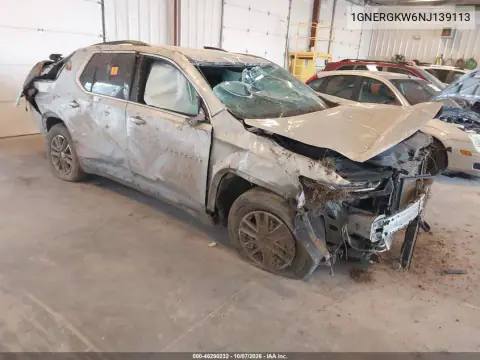 2022 Chevrolet Traverse Fwd Lt Cloth VIN 1GNERGKW6NJ139113 фото 1