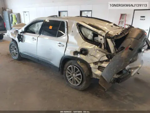 2022 Chevrolet Traverse Fwd Lt Cloth VIN 1GNERGKW6NJ139113 фото 3