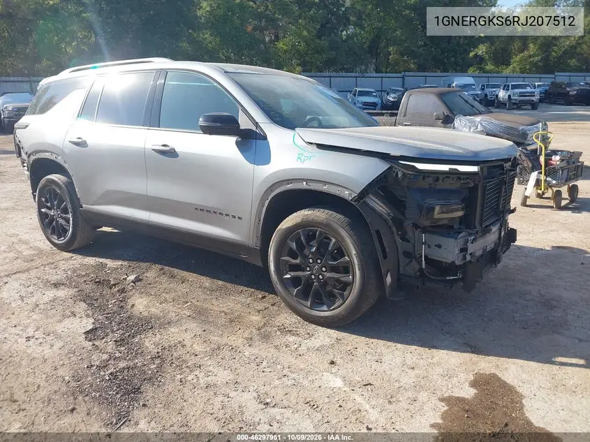 2024 Chevrolet Traverse Fwd Lt VIN 1GNERGKS6RJ207512 фото 2