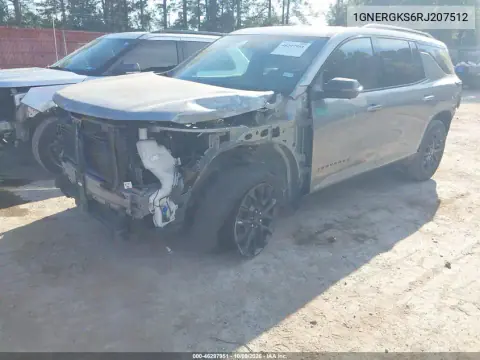 2024 Chevrolet Traverse Fwd Lt VIN 1GNERGKS6RJ207512 фото 3