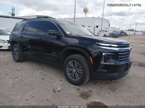 1GNERGRS3SJ114796 — 2025 Chevrolet Traverse, Задняя часть, фото до ремонта