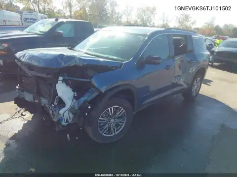 2026 Chevrolet Traverse Awd Lt VIN 1GNEVGKS6TJ101502 фото 2