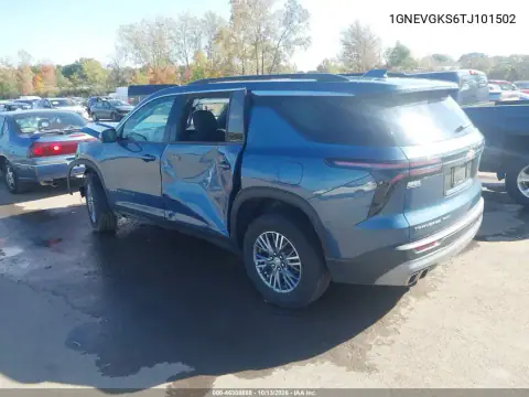 2026 Chevrolet Traverse Awd Lt VIN 1GNEVGKS6TJ101502 фото 3