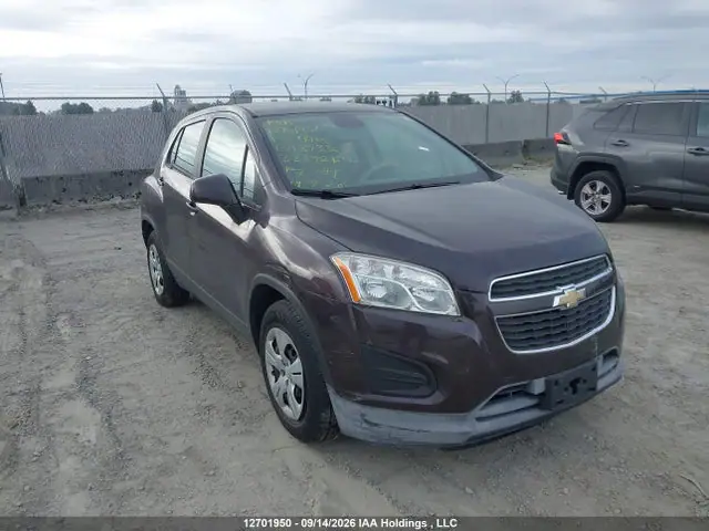 3GNCJKSB4FL137336 — 2015 Chevrolet Trax LS FWD, Передан на благотворительность (Charity), фото до ремонта