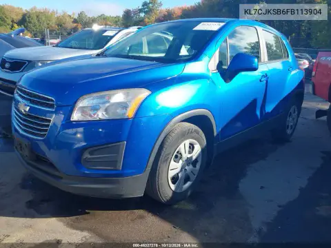 2015 Chevrolet Trax 1Ls VIN KL7CJKSB6FB113904 фото 3