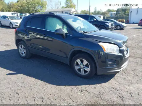 2016 Chevrolet Trax Lt VIN KL7CJPSB0GB635698 фото 2