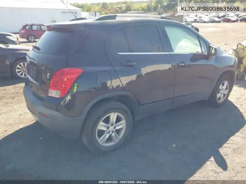 2016 Chevrolet Trax Lt VIN KL7CJPSB0GB635698 фото 5