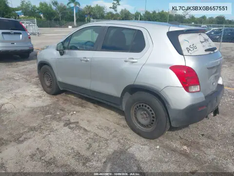 2016 Chevrolet Trax 1Ls VIN KL7CJKSBXGB657551 фото 4