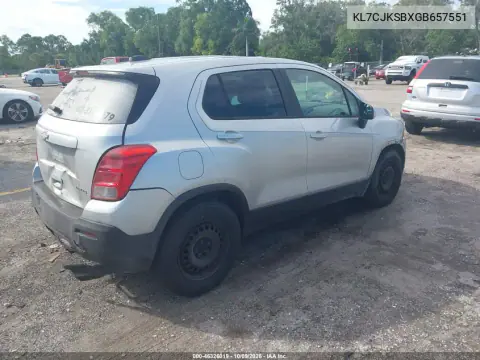2016 Chevrolet Trax 1Ls VIN KL7CJKSBXGB657551 фото 5